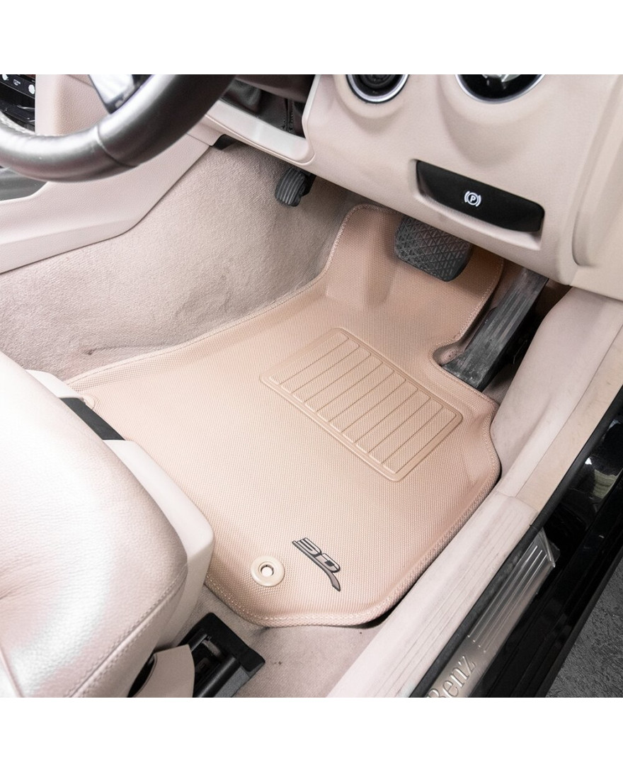 3D Kagu Floor Mat Compatible with  E CLASS V213/W213  LWB 2023+ | Set of 3 Pcs | Custom Fit | BEIGE